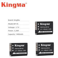 KINGMA 3 Pcs Fujifilm NP 95 Ricoh DB 90 Fully Decoded Info Lithium