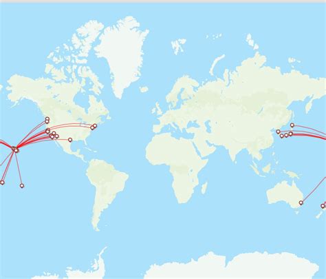 Hawaiian Airlines Routes Ha Map Flight Routes