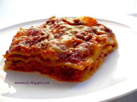 Emily s menu Italy Lasagne al forno con ragù di carne e salsiccia