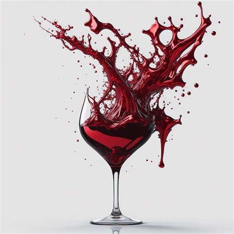 Premium Photo Red Wine Splash Isolated On Transparent Or White Background