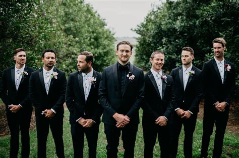 All Black Groom Wedding Attire Groomsmen Attire Black Groom Wedding