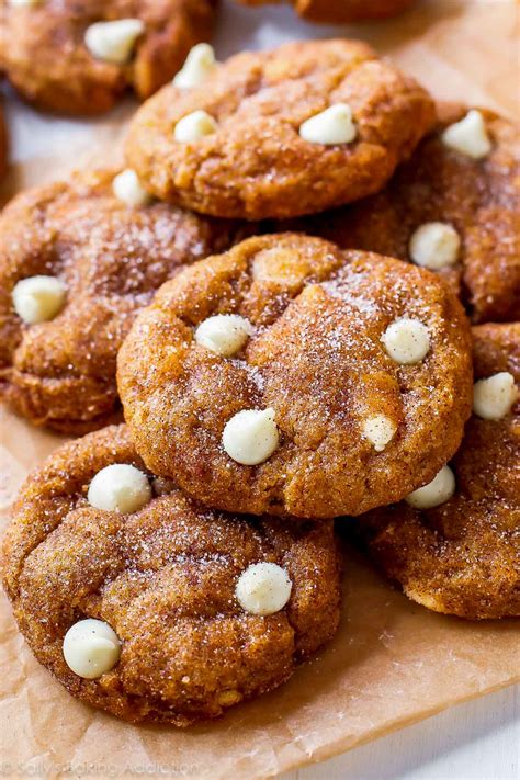 White Chocolate Pumpkin Snickerdoodles Sallys Baking Addiction