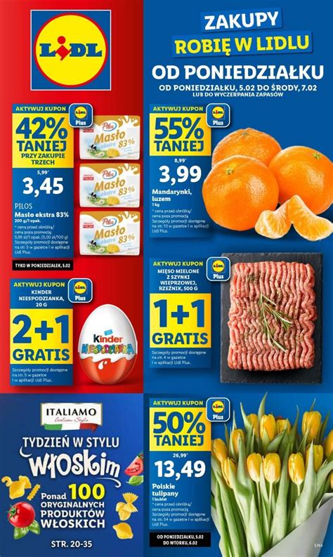 Gazetka promocyjna i reklamowa Lidl Lidl od poniedziałku od 05 02