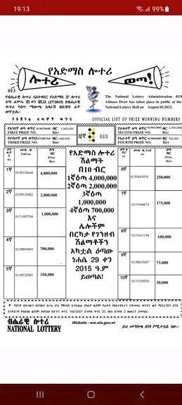 Admas Digital Lottery Th Round Winning Numbers Announced Ethiopians