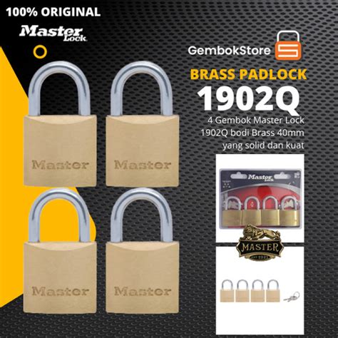 Jual Gembok Master Lock Q Mm Brass Body Masterlock Jakarta