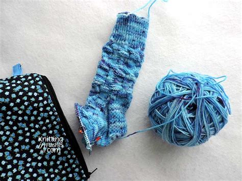 Blueberry Socks Knitting In Flashes