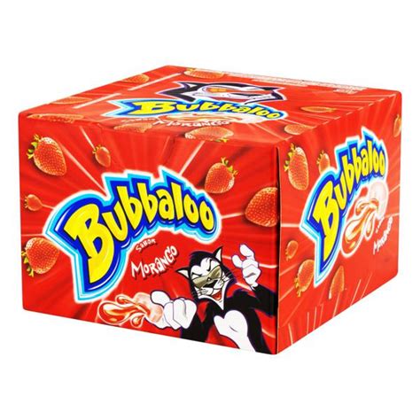 Chiclete Morango Bubbaloo Caixa G Unidades Tateno Supermercado