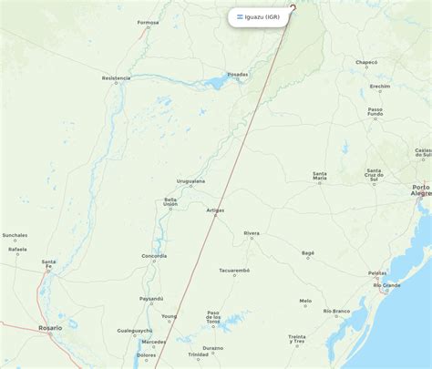 All Flight Routes From Punta Del Este To Iguazu PDP To IGR Flight Routes