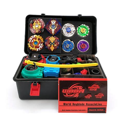 8PCS Beyblade Burst Toupie Beyblades Metal Fusion Black Beyblades Set