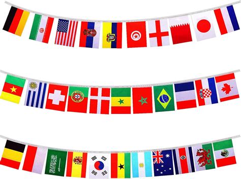 Amazon World Cup Bunting M Ft Double Sided Printing