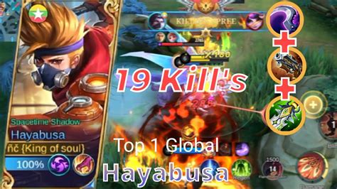 19Kill S Hayabusa Top Global MLBB PS LEGENDARY Hayabusa Best Build