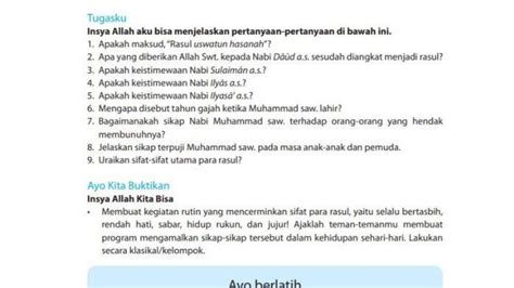 Soal Kunci Jawaban Buku Pai Kelas Sd Halaman Sifat Sifat Utama