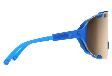 Lunettes Poc Devour Opal Blue Verres Miroir Translucent Brown Argent