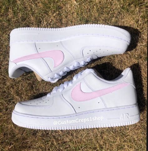 Custom Nike Air Force Pastel Pink Af Personalised Etsy