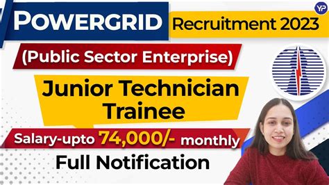 POWERGRID Recruitment 2023 PGCIL ITI Technician Trainee 2023 PGCIL