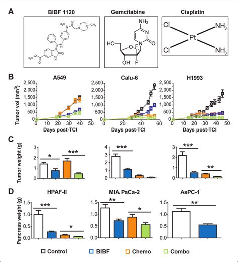 BIBF 1120 Inhibitsprimary Tumor Growth In Subcutaneous Lung And