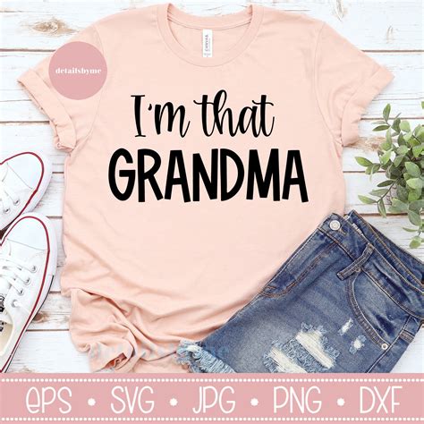 Grandma Funny Svg Funny Saying Svg Im That Grandma Sorry Etsy