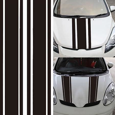 Amazon GKmow 2 PCS Car Hood Stickers Modified Racing Vinyl Stripe