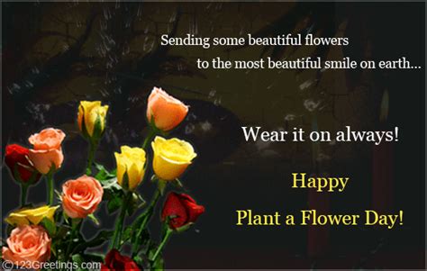 Say Something With Flowers Free Plant A Flower Day Ecards Greetings