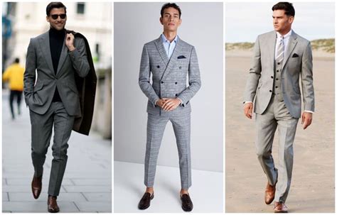 Gray Suit Combinations Best Shirts And Ties Combination Grey Suit