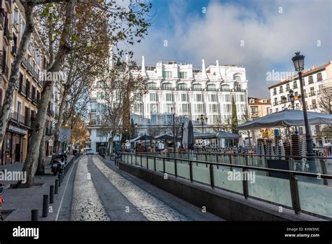 Plaza De Santa Ana Madrid Spain Stock Photo Alamy