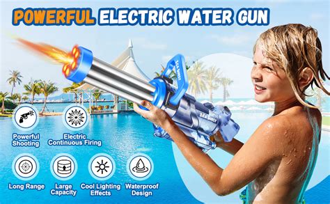 Amazon Gatling Water Gun Rotating Powerful Gatling Electric Water