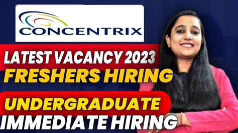 Concentrix Recruitment 2023 Undergraduate Freshers Concentrix