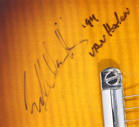 Lot Detail - Eddie Van Halen Signed Electra Guitar (REAL)