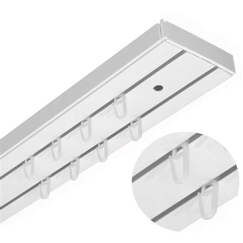 SZYNA SUFITOWA ELEGANCE PCV Dwutorowa KPL Karnisz Z Agrafkami 360cm