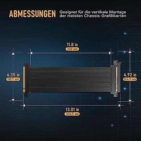 Ezdiy Fab Pcie Gen X Extreme Flexible High Speed Riser Cable Pci E
