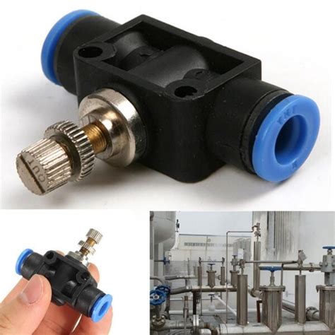 Jual Flow Speed Control Valve Mm Quick Fitting Selang Pneumatic Pu