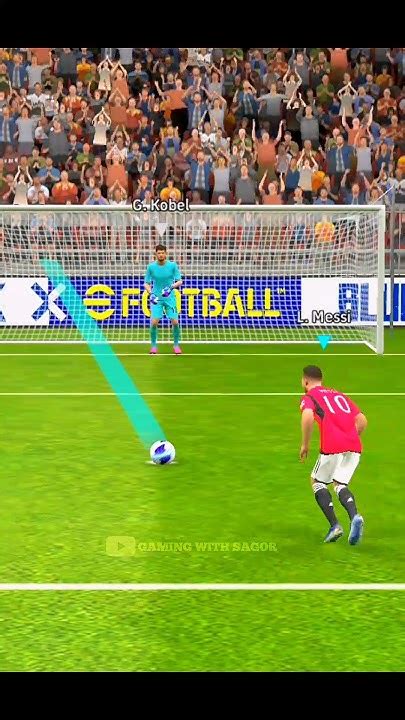 Messi Penalty Kick 💥💥 Efootball24 Pes2021 Efootball Fifamobile Messi Shorts Viral Youtube