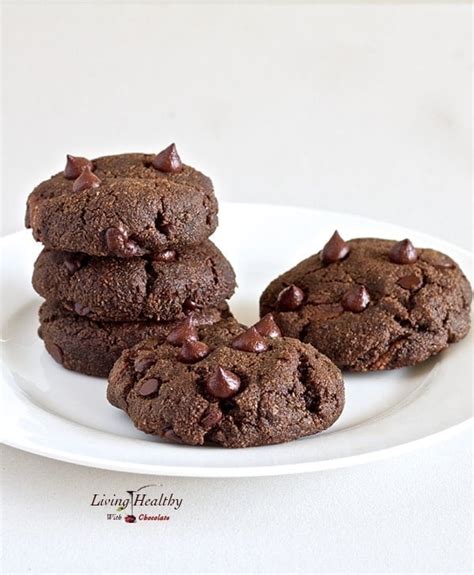 Nutella Filled Double Chocolate Chip Cookies Living Healthy With Chocolate