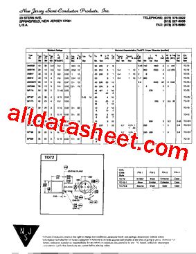 Sc Datasheet Pdf New Jersey Semi Conductor Products Inc