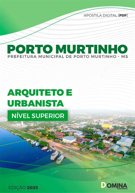 Apostila Pref Porto Murtinho MS 2023 Arquiteto Urbanista