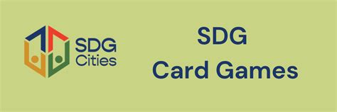 Sdg Cities Card Games