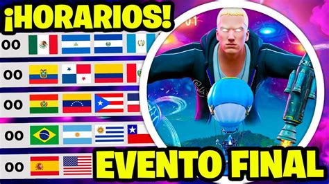 A Que Hora Es El Evento Final De Fortnite Horarios Evento El Big