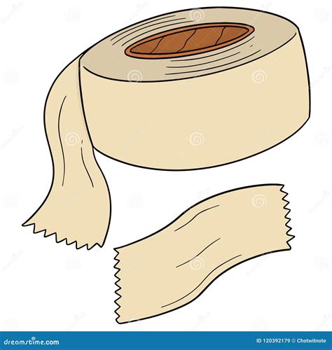 Vector Of Adhesive Tape Stock Vector Illustration Of Object 120392179