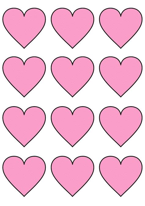 Free Printable Heart Templates Cut Outs Printable Heart Template