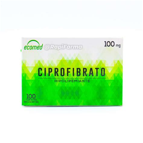 CIPROFIBRATO 100 MG CAPS ECOMED Rapifarma Nicaragua