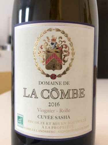 Ch Teau De La C Mbe Cuv E Sasha Viognier Rolle Vivino Us