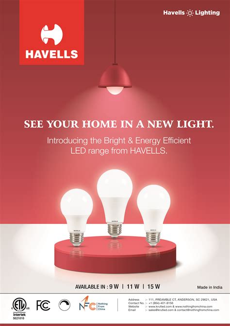 Krut Led Brings The Energy Efficient Havells ‘adore Led Bulbs To The