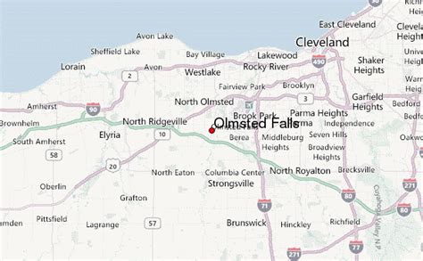 Map Of Olmsted Falls Ohio - County Map Of Texas