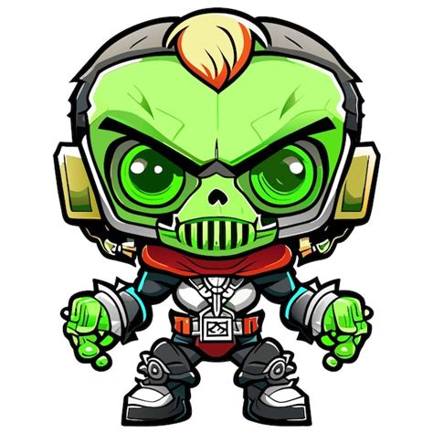 Gr Fico De Vetor De Personagem Zumbi Estilo Mascote Para Web Design