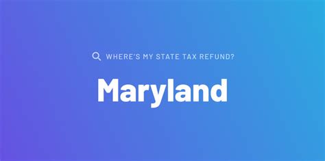 Maryland State Tax Refund Status MD Tax Brackets TaxAct