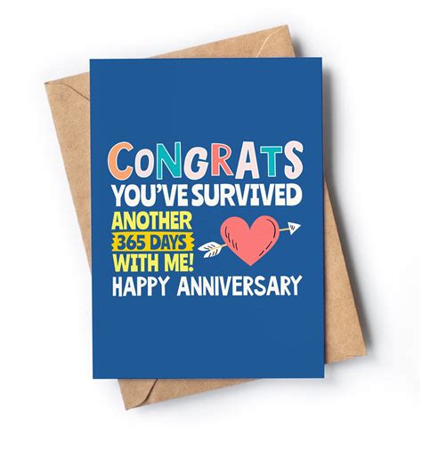 Funny Anniversary Cards For Him