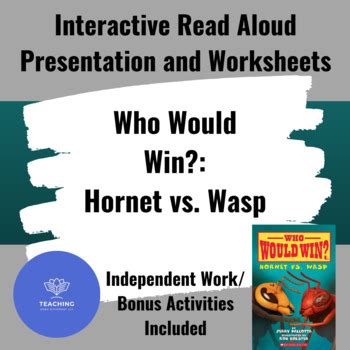 Who Would Win? Hornet vs. Wasp Interactive Read Aloud Activities