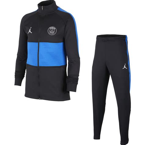 Ensemble Surv Tement Junior Psg Jordan Noir Bleu Sur Foot Fr