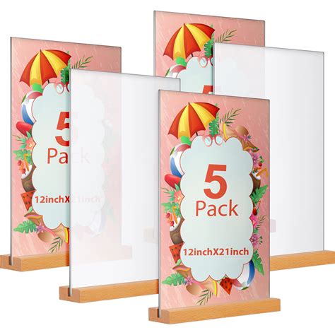 Buy Packs X Inch Acrylic Sign Holder Clear Acrylic Double