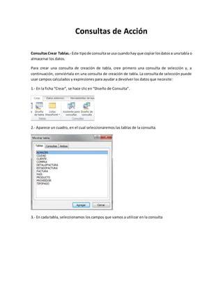 Consultas De Acci N Access Pdf